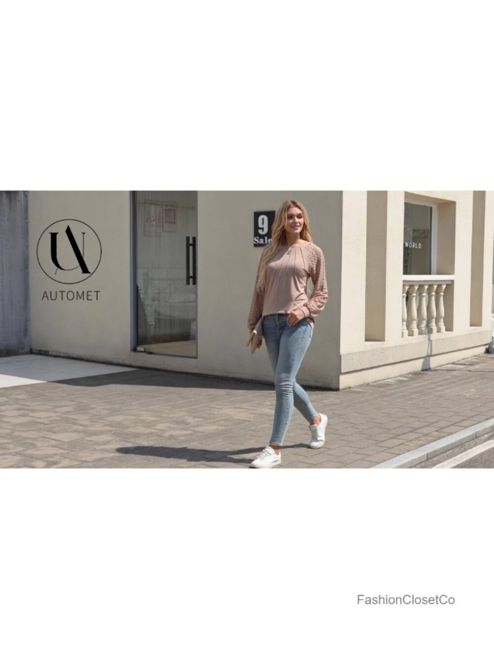 Womens Long Sleeve Lace Blouse Casual Crew Neck Pullover Top - Picture 6 of 6